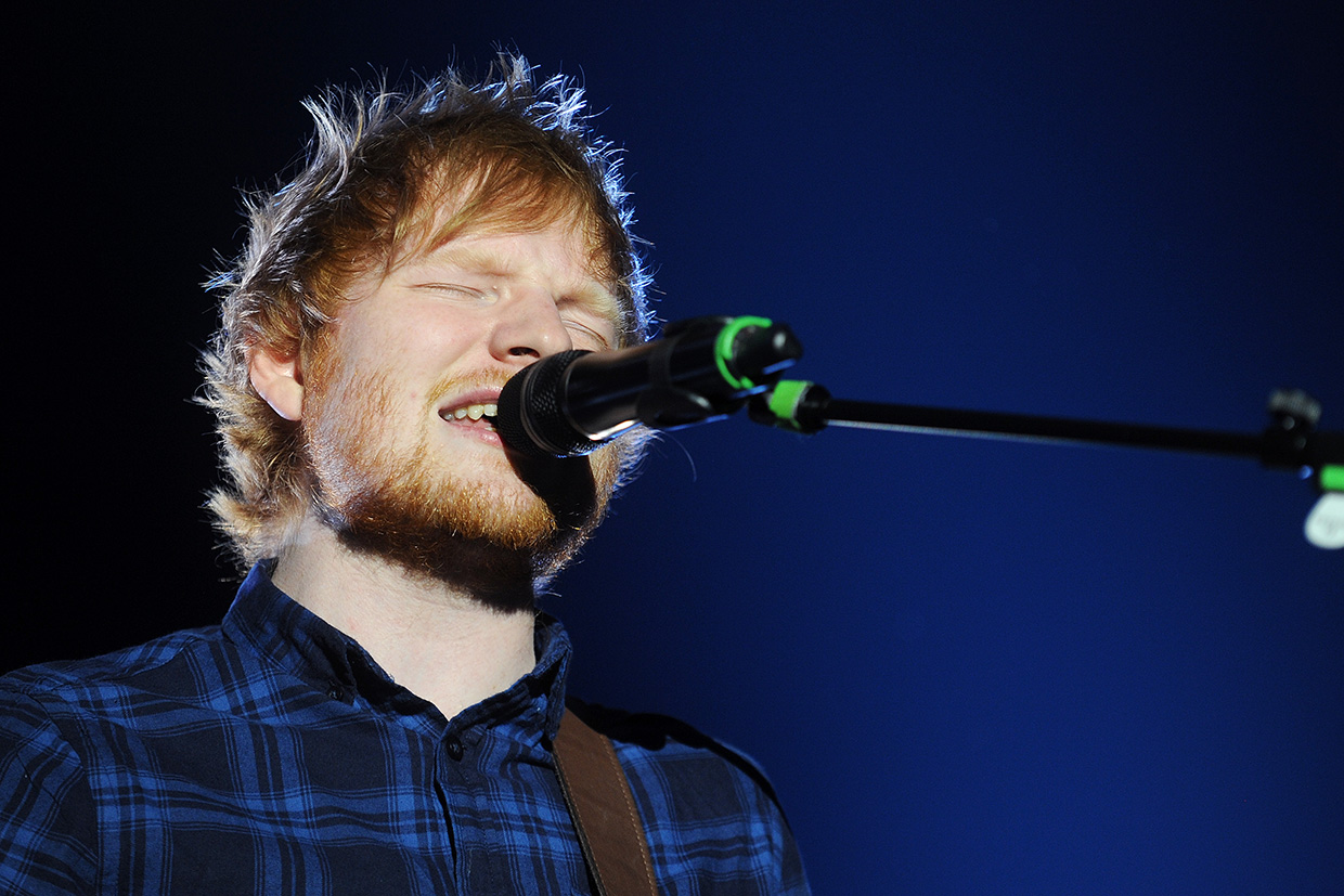 Ed Sheeran na koncercie 