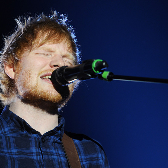 Ed Sheeran na koncercie 
